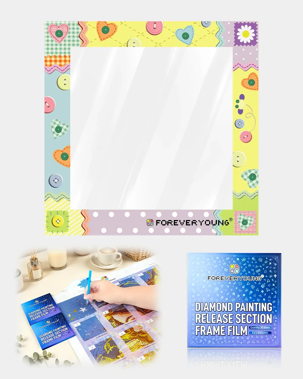 Film de protection pour peinture diamant 16 motifs