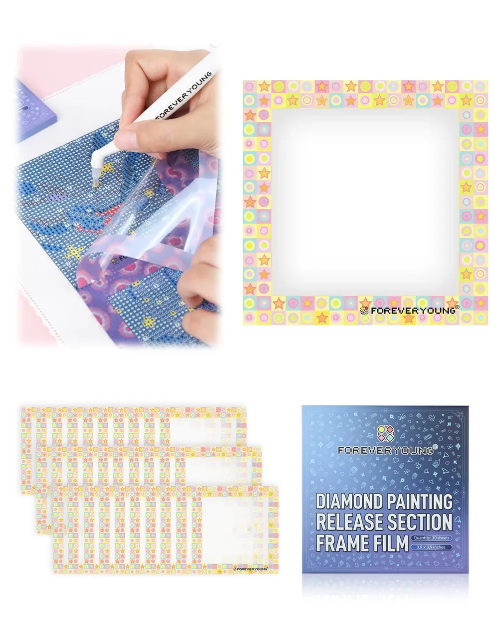 Film de protection pour peinture diamant 16 motifs