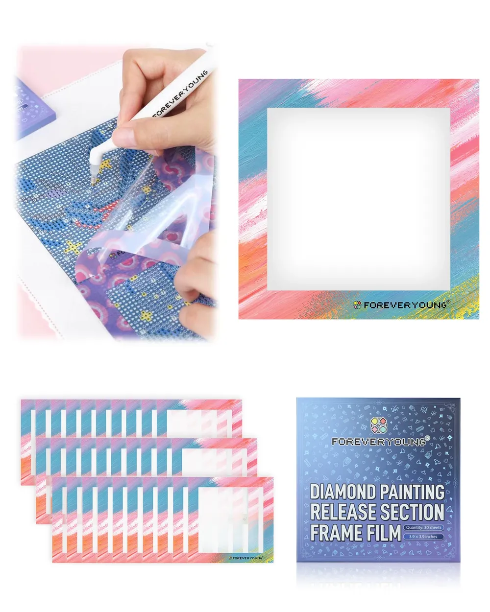 Film de protection pour peinture diamant 16 motifs