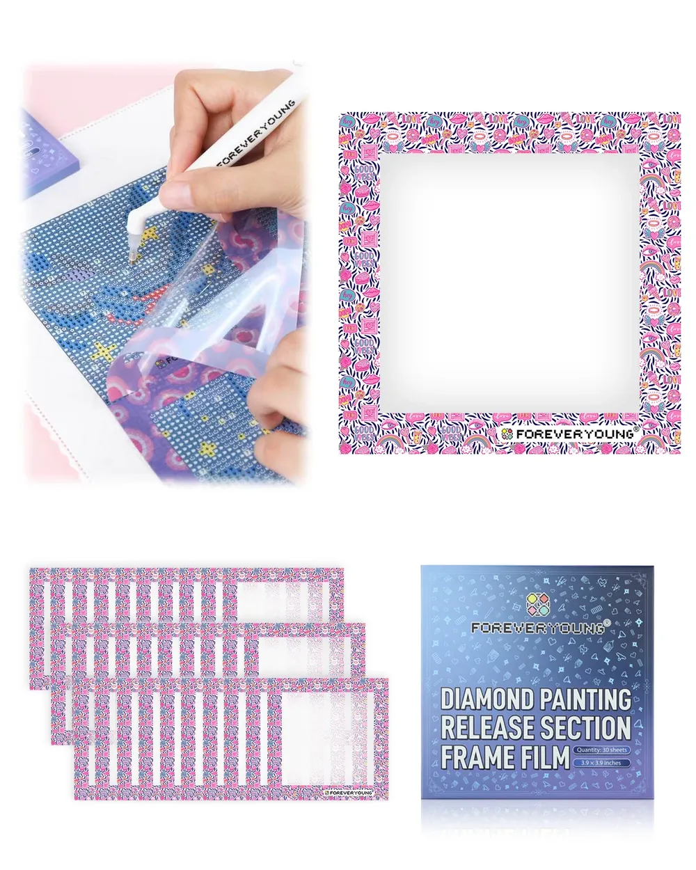 Film de protection pour peinture diamant 16 motifs