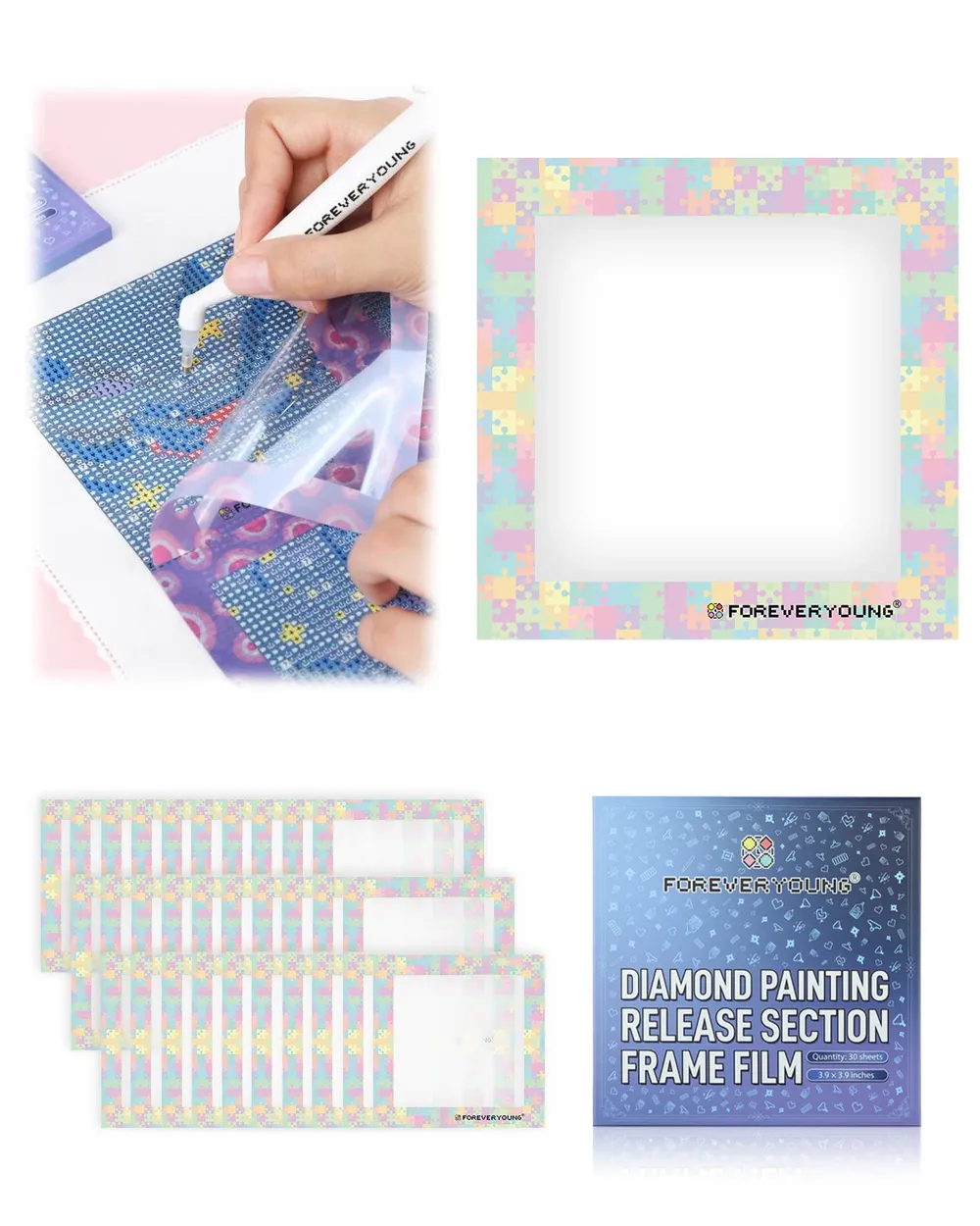 Film de protection pour peinture diamant 16 motifs