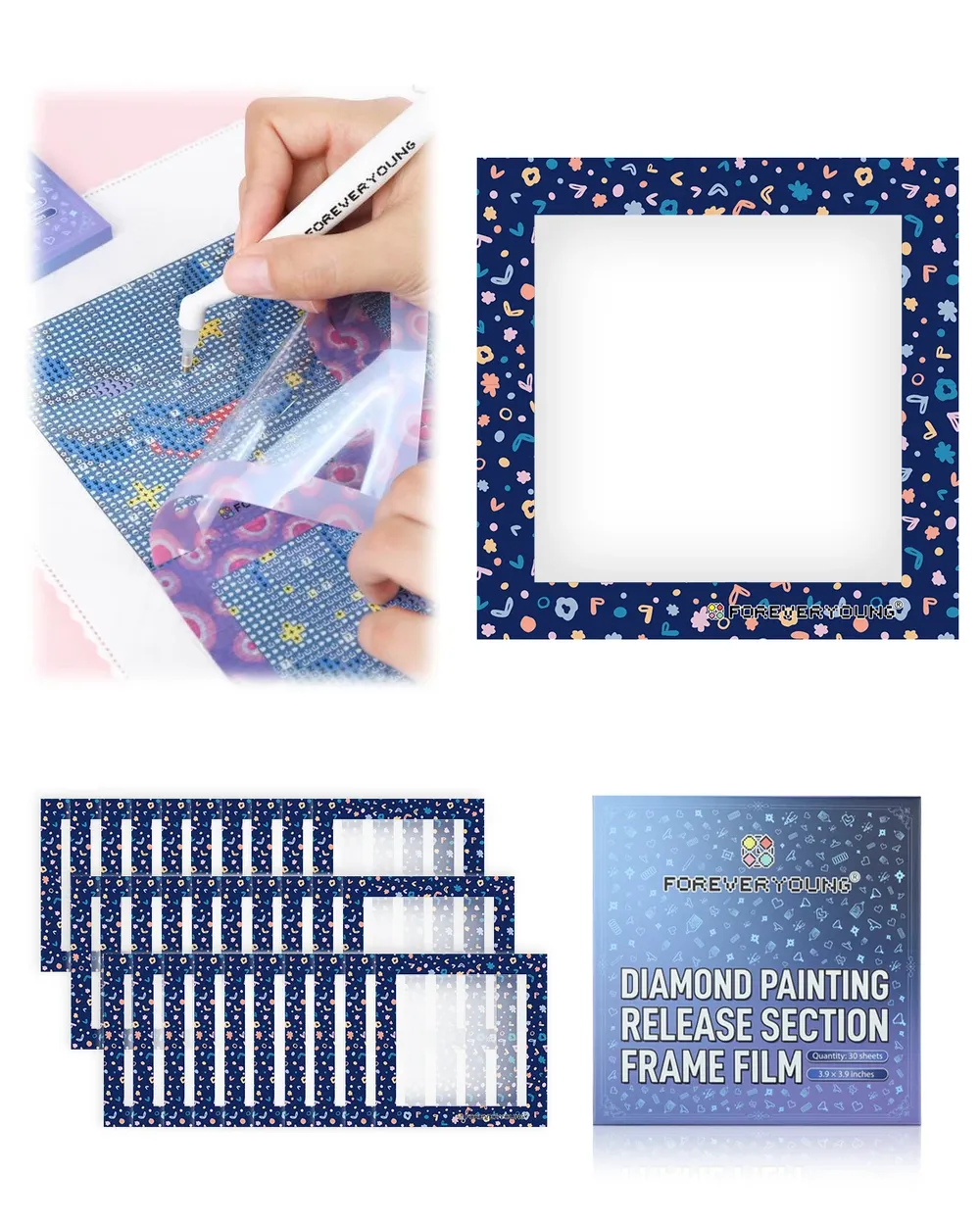 Film de protection pour peinture diamant 16 motifs