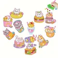 Kit 12 autocollants diamant chat – 1