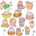 Kit 12 autocollants diamant chat – 6