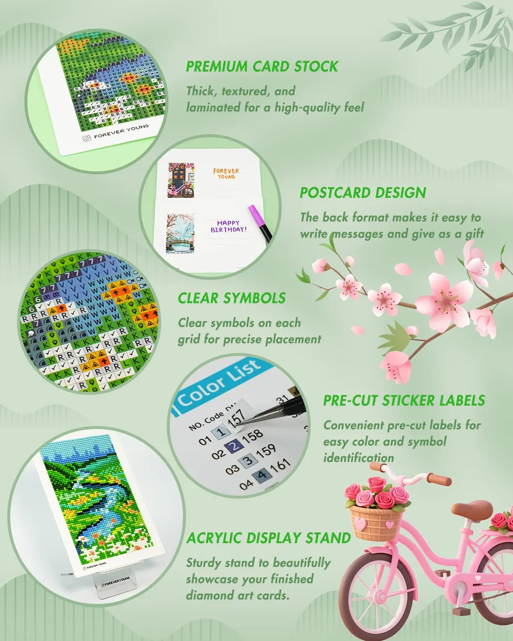 Kit 12 cartes postales diamant