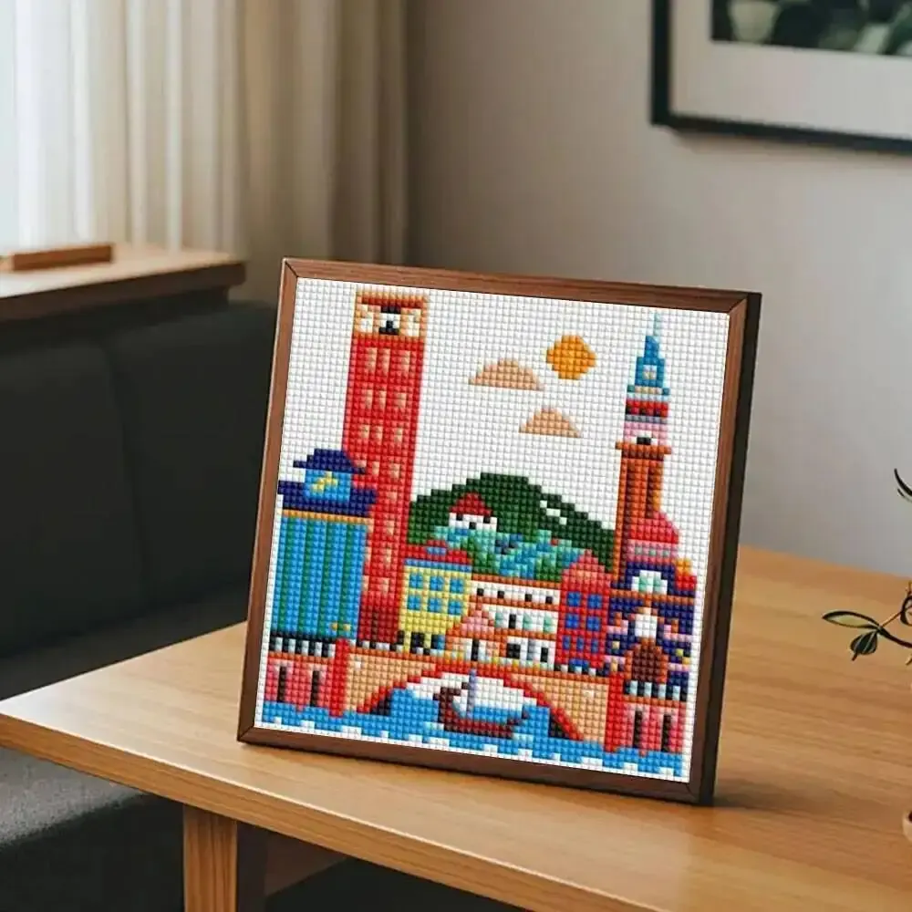 Kit 12 peinture diamant paysage urbain