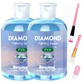 Kit colle scellage peinture diamant 120 ml 3 pinceaux – Couleur 120ML X 2 Pcs