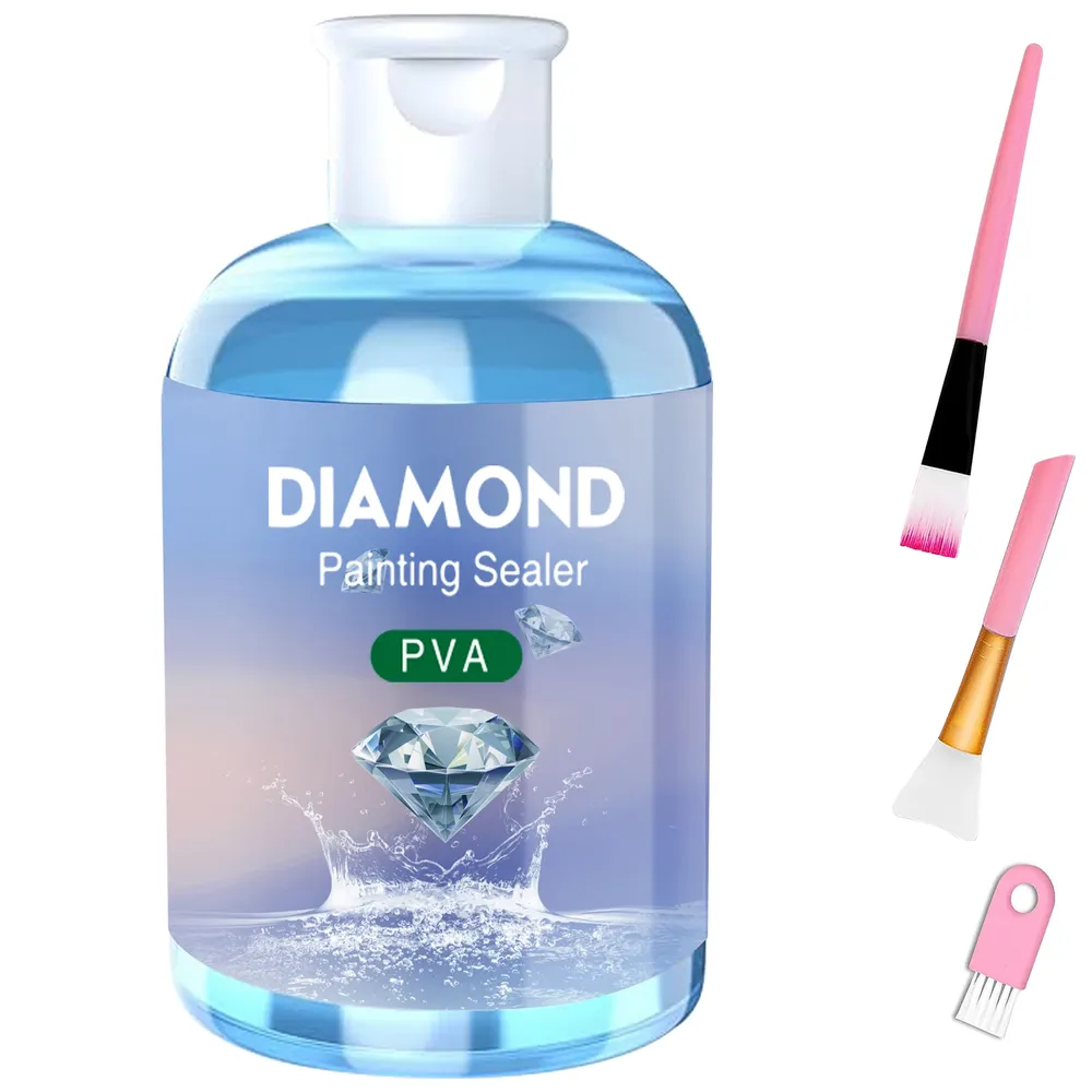 Kit colle scellage peinture diamant 120 ml 3 pinceaux