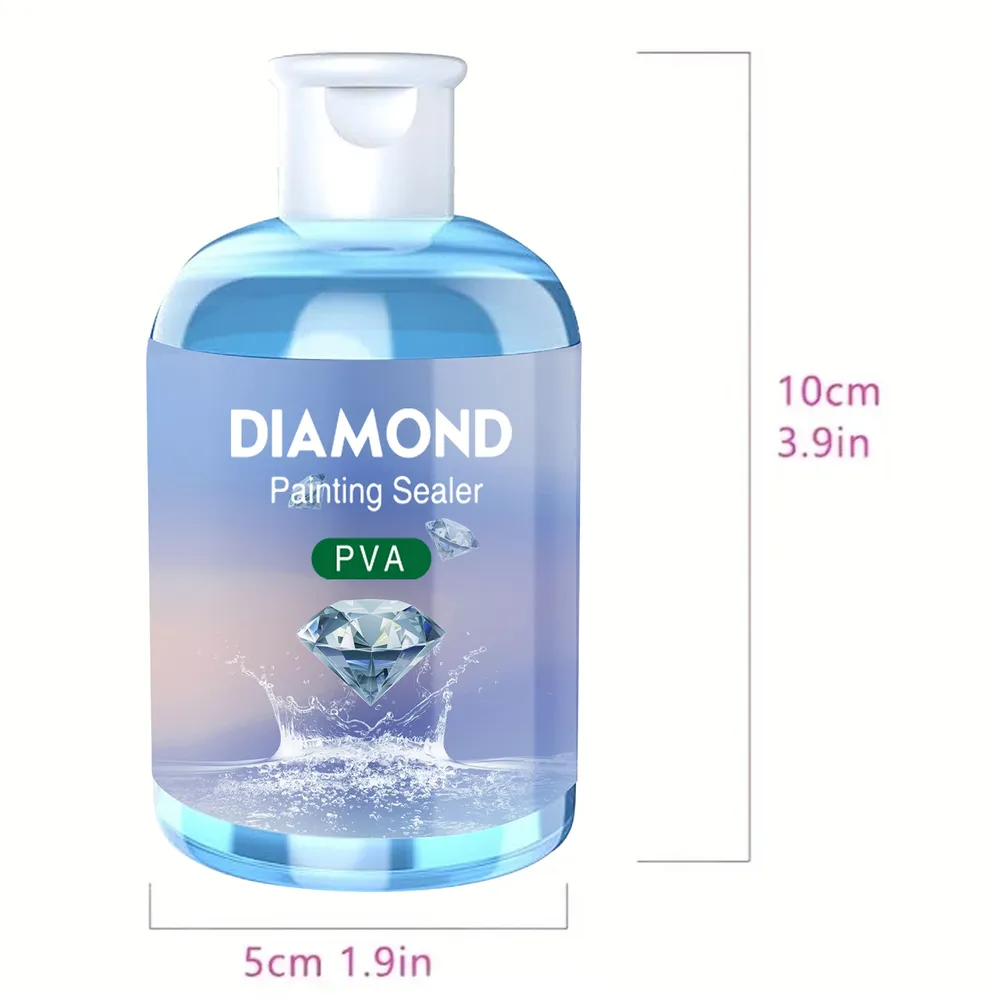 Kit colle scellage peinture diamant 120 ml 3 pinceaux