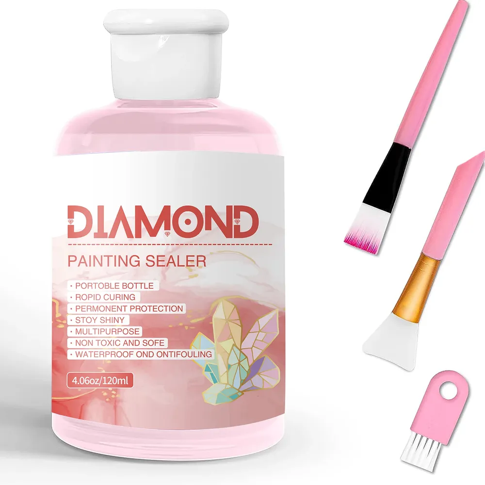 Kit colle scellante peinture diamant 120 ml avec pinceau