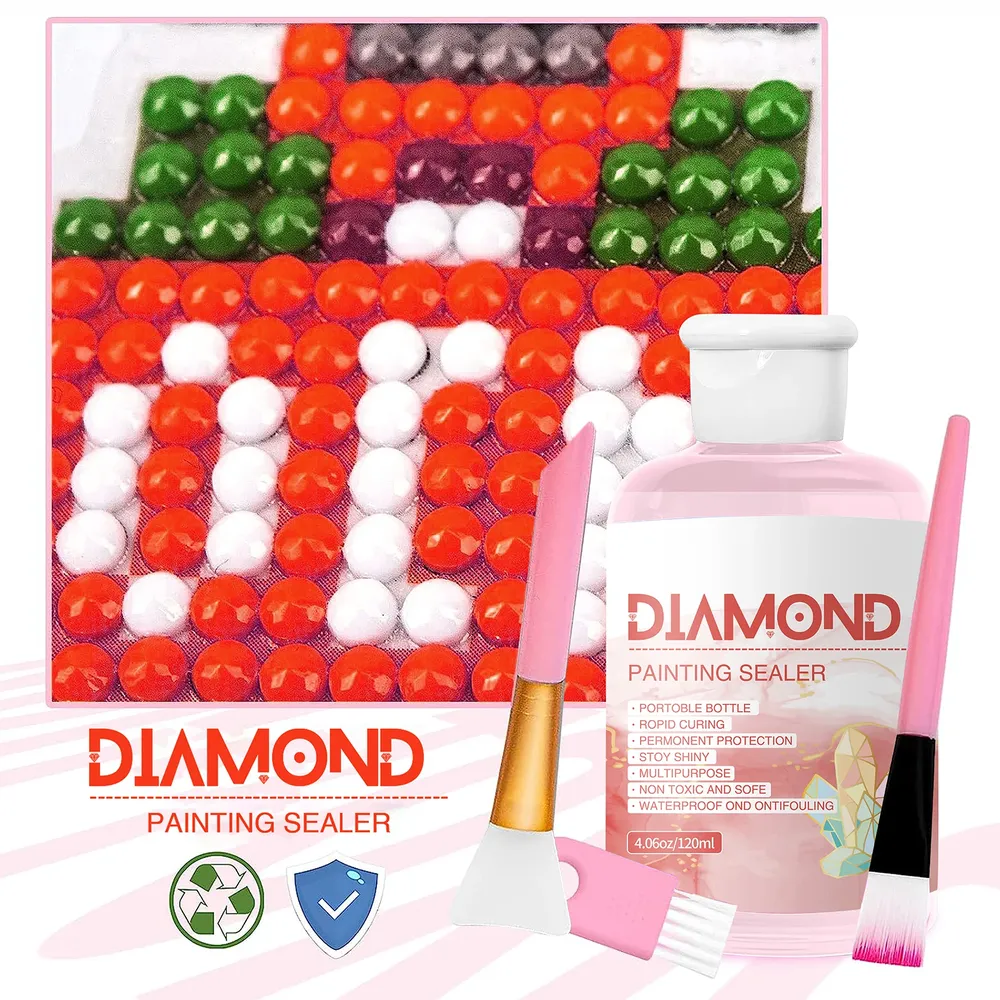 Kit colle scellante peinture diamant 120 ml avec pinceau