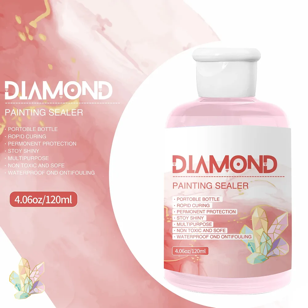 Kit colle scellante peinture diamant 120 ml avec pinceau