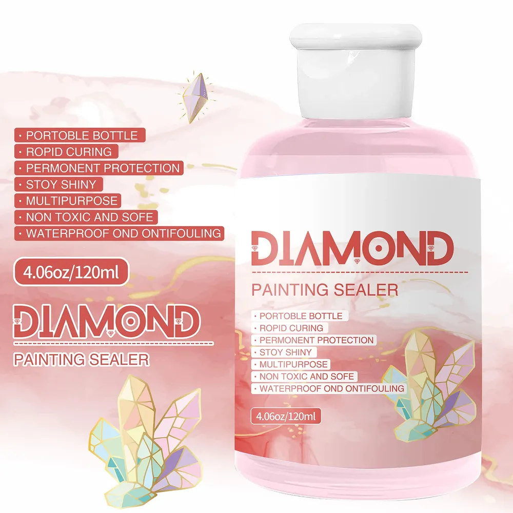 Kit colle scellante peinture diamant 120 ml avec pinceau