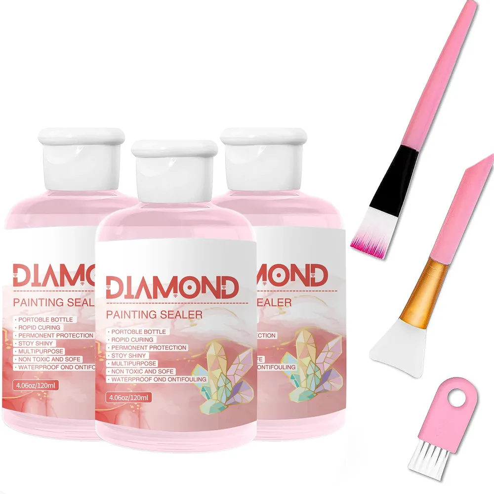 Kit colle scellante peinture diamant 120 ml avec pinceau