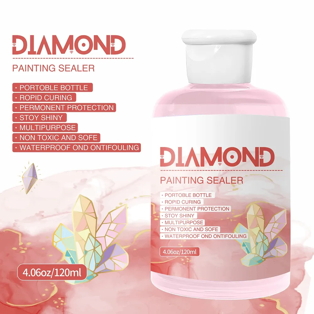 Kit colle scellante peinture diamant 120 ml avec pinceau