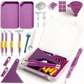 Kit d'outils pour peinture diamant 5D avec boîte – Couleur BLANC