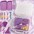 Kit d'outils pour peinture diamant 5D avec boîte – Couleur Bourgogne