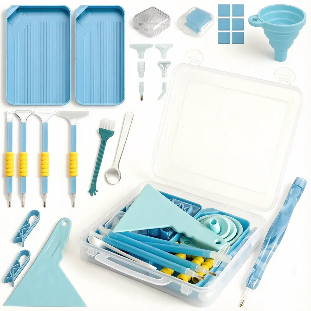 Kit d'outils pour peinture diamant 5D avec boîte