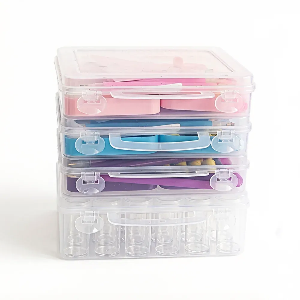 Kit d'outils pour peinture diamant 5D avec boîte