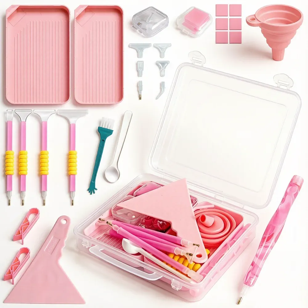 Kit d'outils pour peinture diamant 5D avec boîte