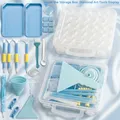 Kit d'outils pour peinture diamant 5D avec boîte – Couleur Gris clair