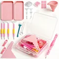 Kit d'outils pour peinture diamant 5D avec boîte – Couleur Jaune