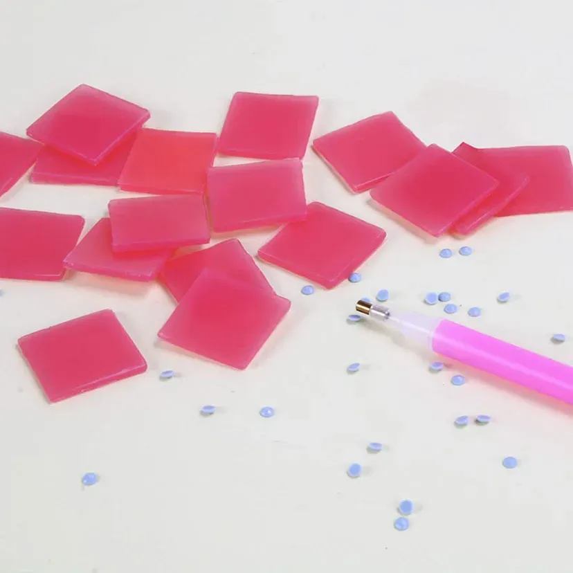 Kit de 10 à 100 pièces cire à diamant 2x2 cm