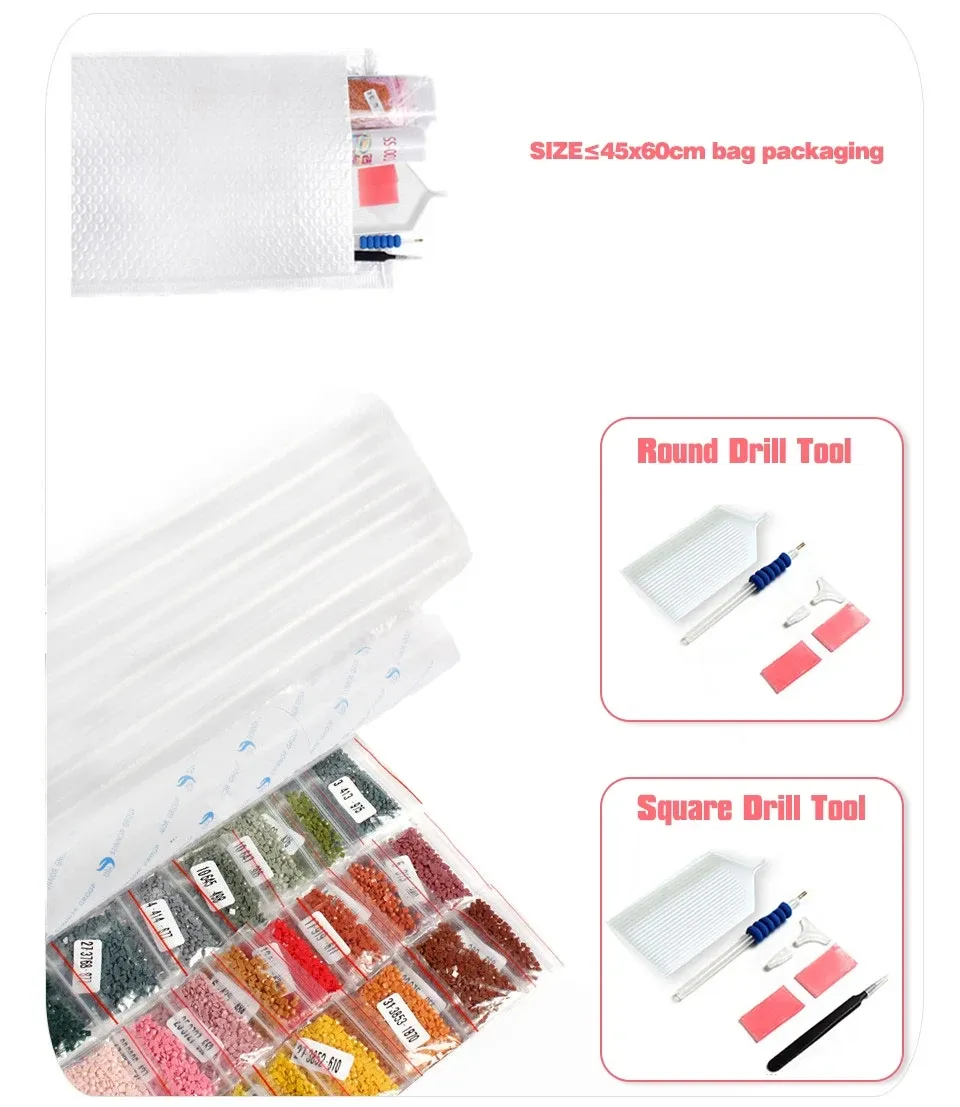 Kit de peinture diamant 5D personnalisé et complet