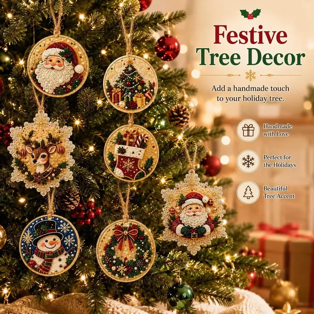 Kit décoration Noël diamant 6 à 12 pièces