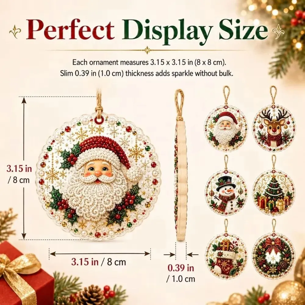 Kit décoration Noël diamant 6 à 12 pièces