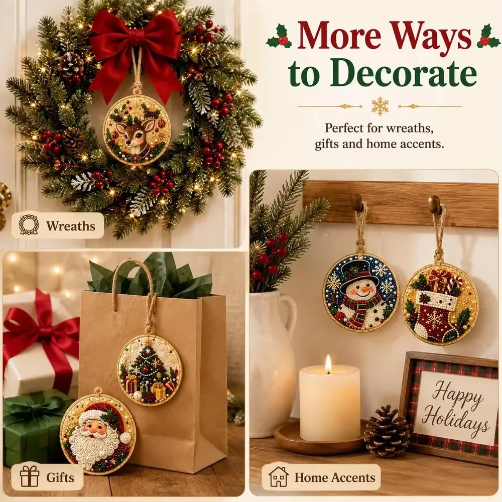 Kit décoration Noël diamant 6 à 12 pièces