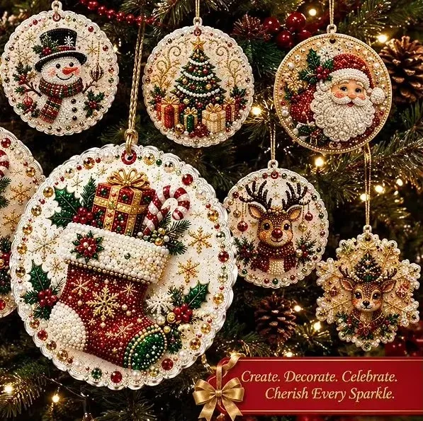 Kit décoration Noël diamant 6 à 12 pièces