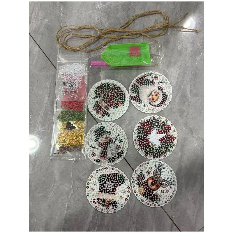 Kit décoration Noël diamant 6 pièces