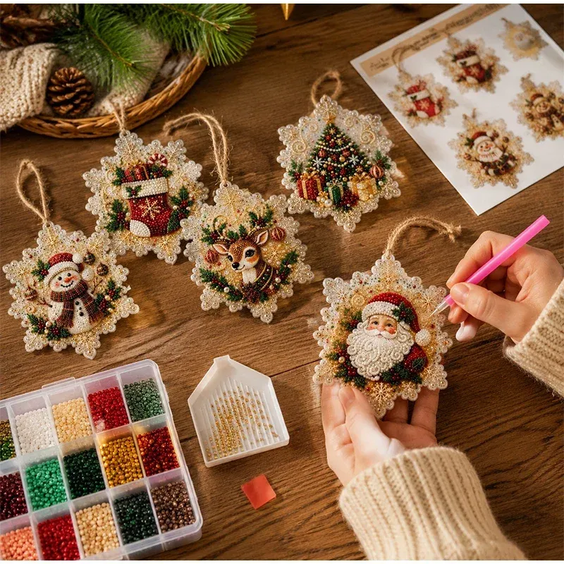 Kit décoration Noël diamant 6 pièces