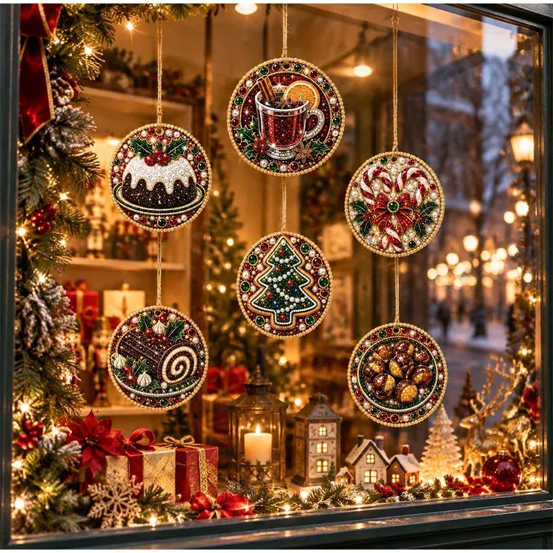 Kit décoration Noël diamant 6 pièces