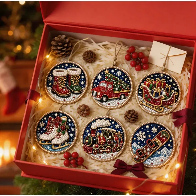 Kit décoration Noël diamant 6 pièces