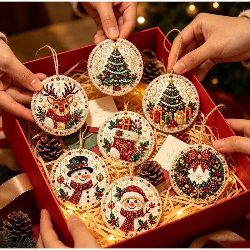 Kit décoration Noël diamant 6 pièces