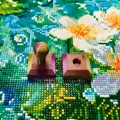Kit outils peinture diamant 3D avec rouleau – Couleur Purple golden
