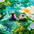 Kit outils peinture diamant 3D avec rouleau – Couleur Red Blue Green