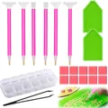 Kit outils peinture diamant boîte et stylos – Couleur as picture