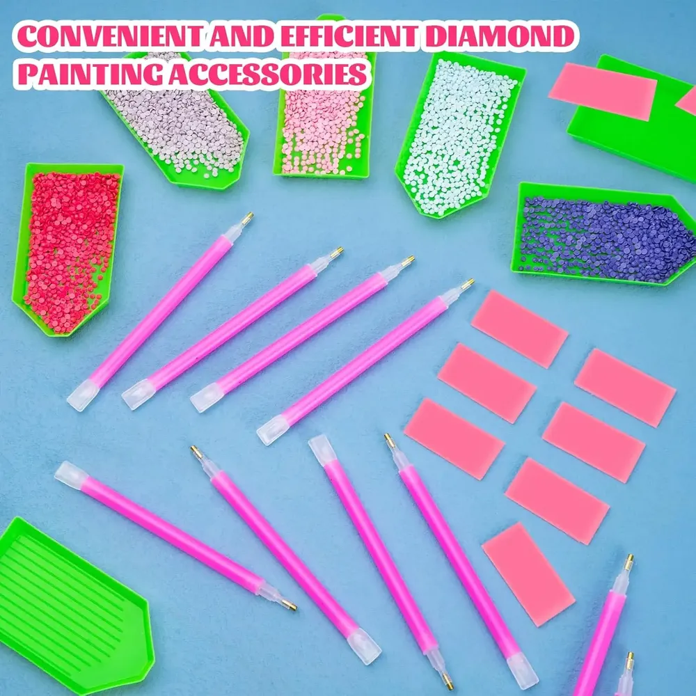 Kit outils peinture diamant boîte et stylos