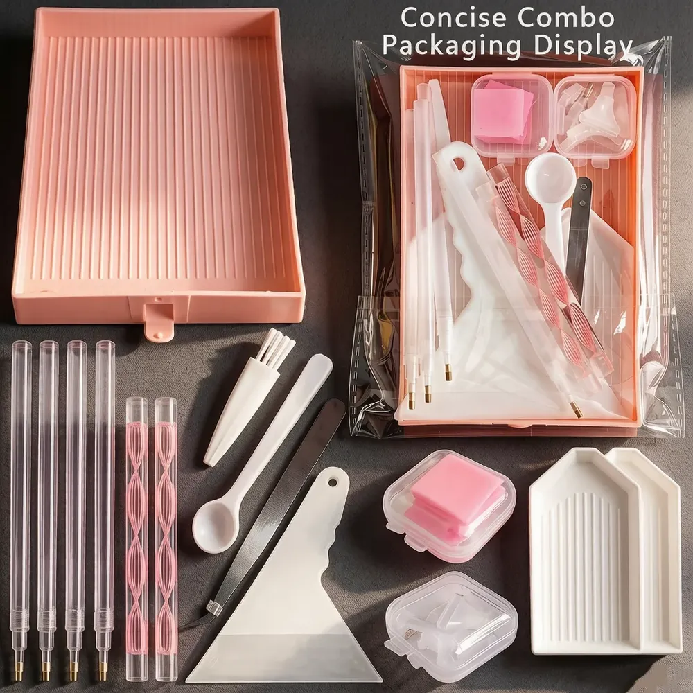Kit outils peinture diamant plateau et stylos