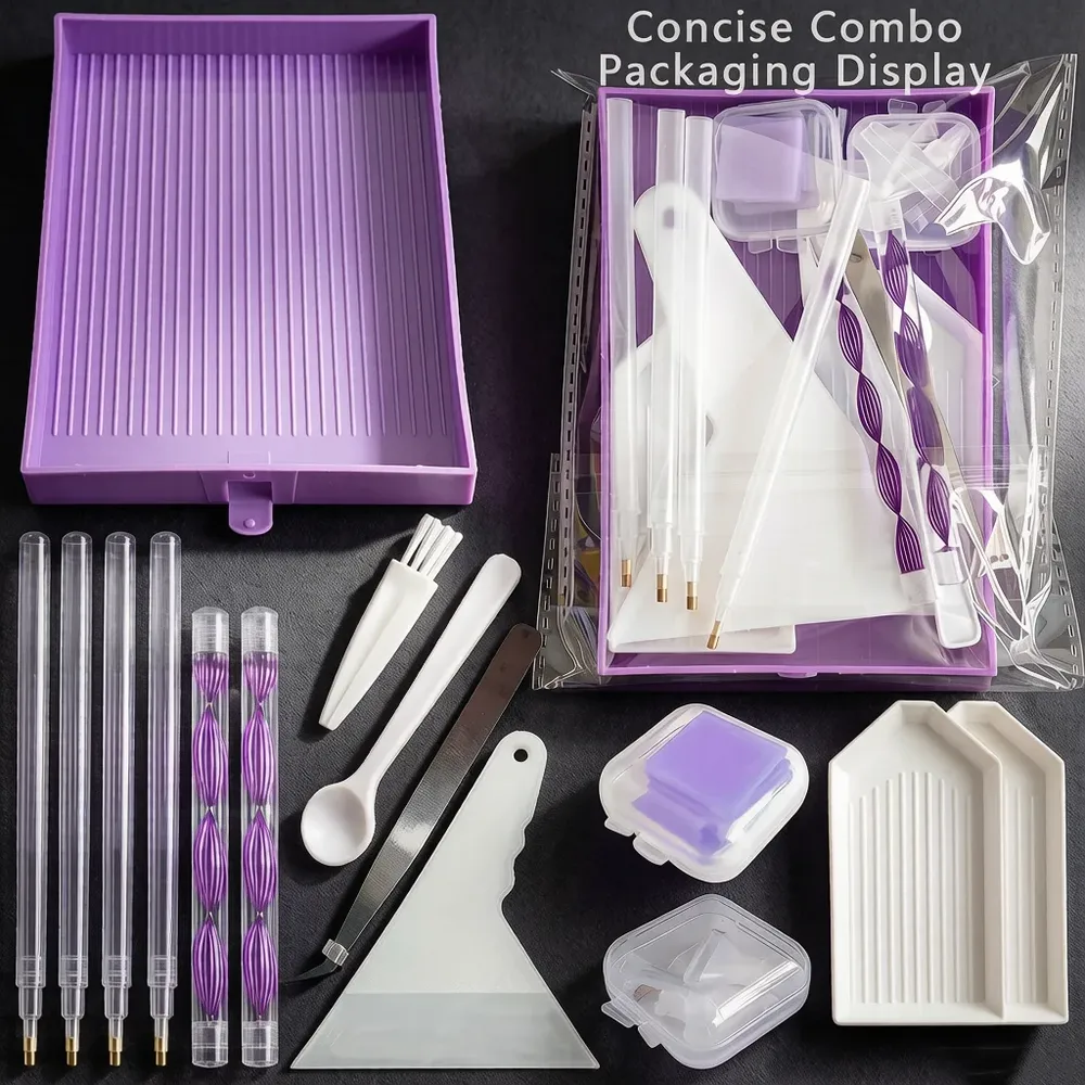 Kit outils peinture diamant plateau et stylos