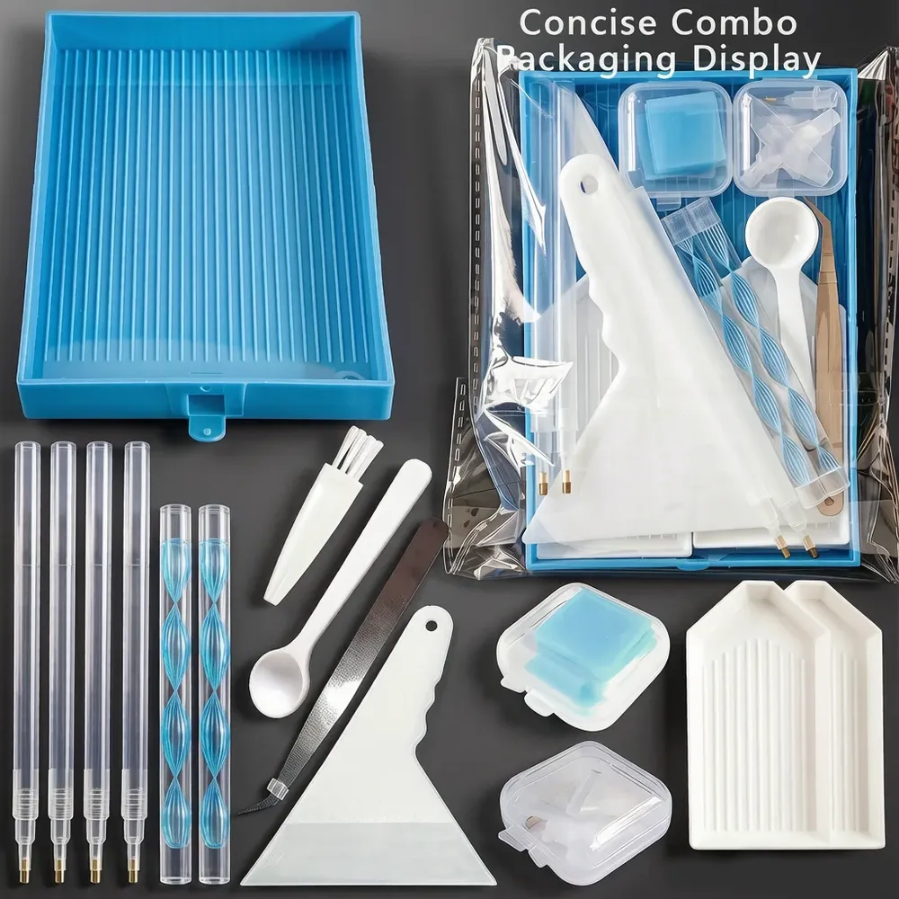 Kit outils peinture diamant plateau et stylos