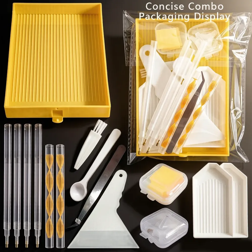 Kit outils peinture diamant plateau et stylos