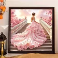Kit outils peinture diamant Sakura rose 30x30 cm – 6