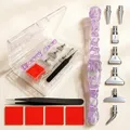 Kit outils peinture diamant stylo et étui – Couleur Rouge
