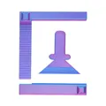 Kit outils positionnement peinture diamant – Couleur Blue Purple square