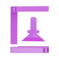 Kit outils positionnement peinture diamant – Couleur Purple square