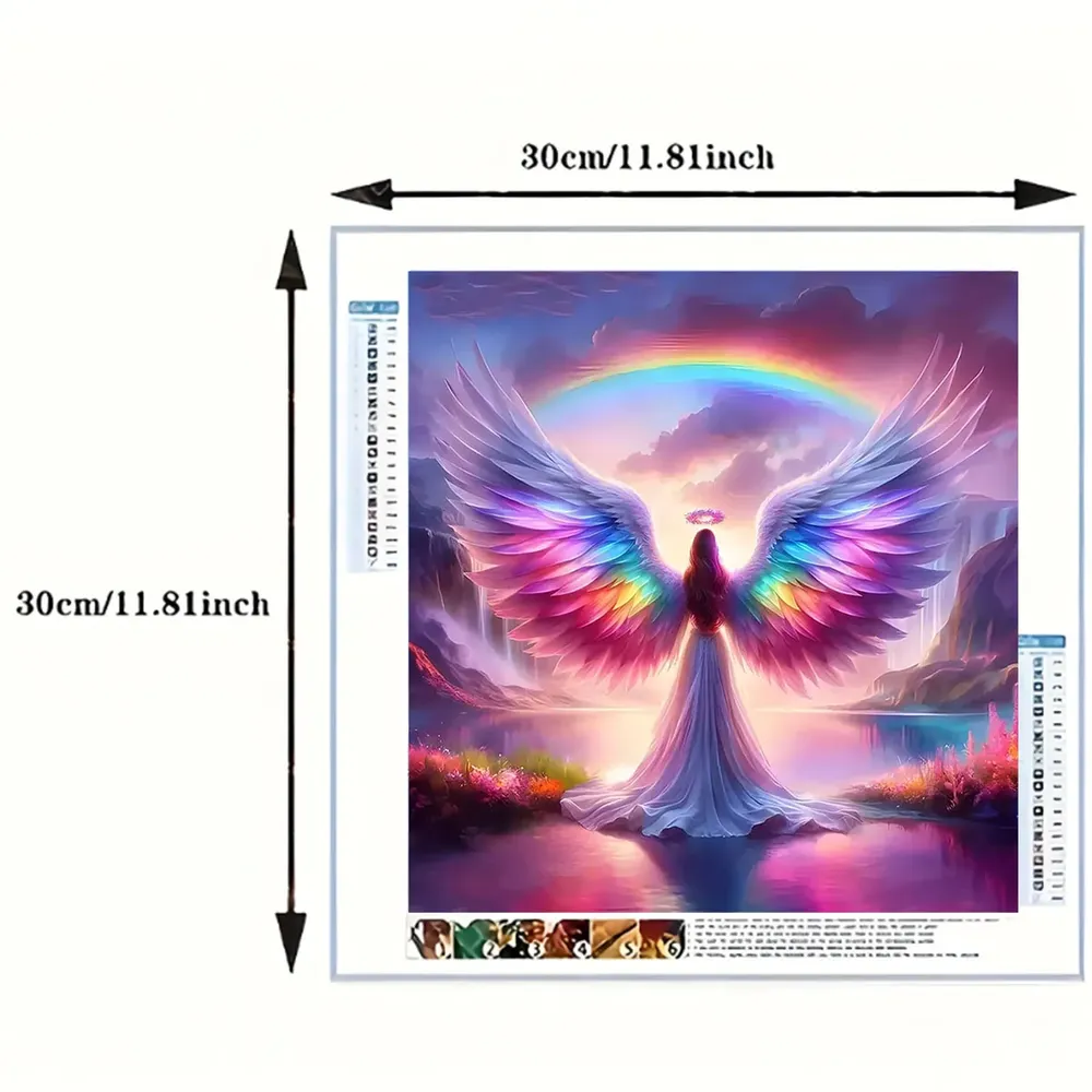 Kit peinture diamant 5D Ange Arrivée 30x30 cm
